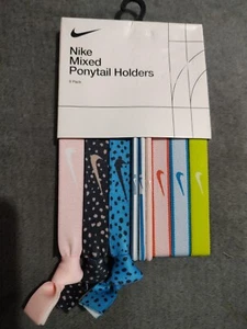 Nike Mixed Ponytail Holders Women's Set of 9 Multicolor NEW - Picture 1 of 6