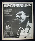 David Bromberg How Late'll Ya Play 'Til? 1976 Poster Type Ad, Promo Advert