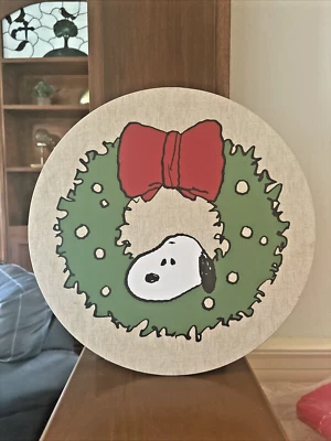 Snoopy Pottery Barn Disney Peanuts vacaciones Navidad fiesta mantel escolar SET 4 Foto 1 de 4