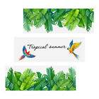 3 Sheets Leaf Parrot Wall Sticker Pvc Jungle Stickers Household Decals For