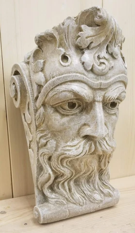 BEARDED MAN WALL CORBEL BRACKET SHELF ARCHITECTURAL ACCENT HOME DECOR Cover