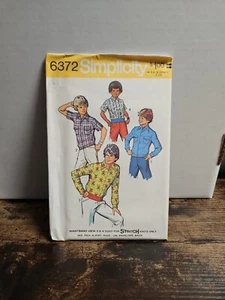 SIMPLICITY 6372 Boys Shirt & Pullover Shirt Size 8 Chest 27"  - Picture 1 of 2