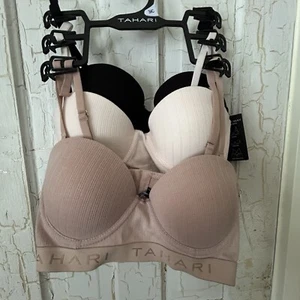 Tahari Neu 34C (3) Pack Multi-Way Convertible Nude, Elfenbein & Schwarz Set EINZELHANDEL $72 - Bild 1 von 9