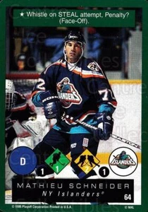 1995-96 Playoff One on One #64 Mathieu Schneider - Picture 1 of 1