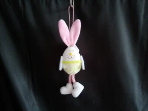 Deko-Aufhänger/Osterhase/Osterei/neu/rosa/gelb/Pailetten/neu - Bild 1 von 5