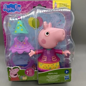 Figura grande de celebración de Peppa Pig más ropa cumpleaños nuevo sellado 7 piezas - Imagen 1 de 10