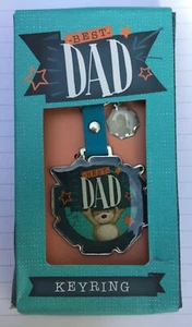 Keyring Enamelled with No 1 Best Dad detail. - Picture 1 of 1