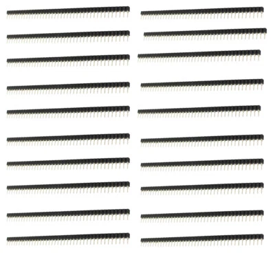 4/8/12/20X PCB hembra IC rompible 2,54 mm 40 pines una fila enchufe de cabezal redondo Foto 1 de 4