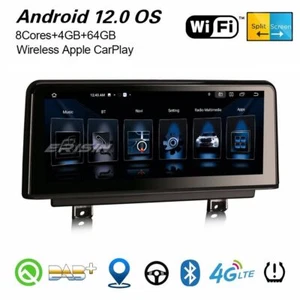 10,25" Android 13 Autoradio Navigatore 8 Core 64GB CarPlay BMW Serie 1 F20 F21 Serie 2 F22 F23 - Foto 1 di 24