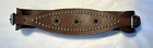 Ralph Lauren Collection ITALY Made WIDE Brown LEATHER Studded BELT Sz M  $595
