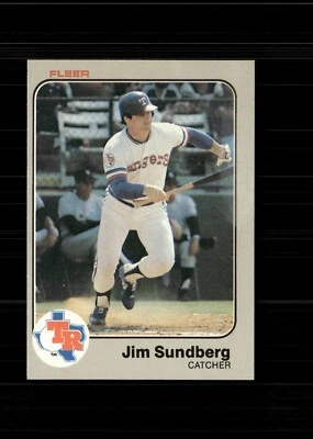 1983 Fleer - Jim Sundberg #580 - Image 1 of 2