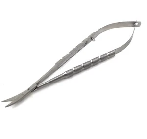 Castroviejo Forbici Lame Curve Affilate/Affilate 4,5" Strumenti Microchirurgici - Foto 1 di 3