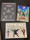 NEW - Nintendo The Legend of Zelda: Skyward Sword HD XL Postcard Set + Art Stand