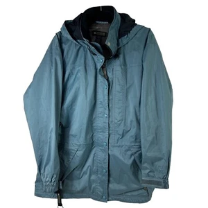 REI Elements E1 Full Zip Hooded Elements Water Windbreaker Jacket Men's M EUC - Picture 1 of 16