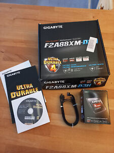 Gigabyte FM2+ Motherboard F2A88XM-D3H, mit AMD A8 6600K und 16 GB RAM, tiptop