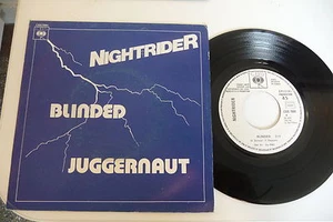 NIGHTRIDER 45T PROMO JUKE BOXES . BLINDED / JUGGERNAUT. CBS 7881 FRENCH PRESS. - Picture 1 of 2