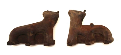 PAR DIANTEIRO TRASEIRO COLETOR DE ESCAPE DIANTEIRO BMW ORIGINAL DO FABRICANTE E28 E30 325E 528E - Imagem 1 de 4