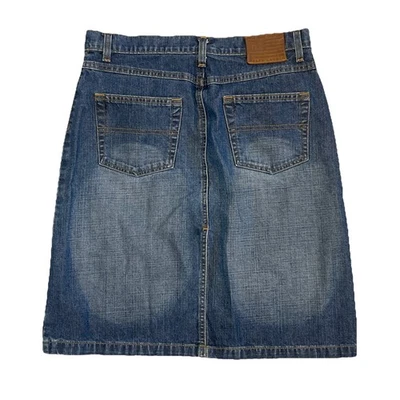 Polo Jeans Co. Ralph Lauren Denim Skirt Women's Size 6 Blue Knee Length Vtg 90s - Image 1 of 4