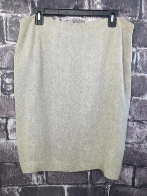 Falda lápiz Ellen Tracy Linda Allard talla 16 tostada forrada cremallera trasera y abertura [PP31] Foto 1 de 4