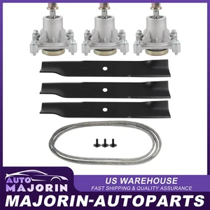 Blade Spindle Belt Kits 52" For HUSTLER RAPTOR - 604214 791988 603995 603988 - Picture 1 of 6