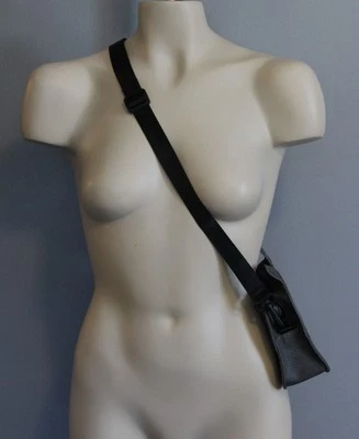 Cartera Bandolera Orejas de Gato Hombro Vegana Gris Carbón Oscuro Cabeza NUEVA Foto 1 de 4