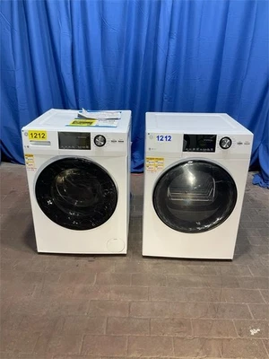 GE Washer / Dryer Set Electric GFW148SSMWW & GFD14ESSNWW MSRP: ($2248) 1212 - Image 1 of 4