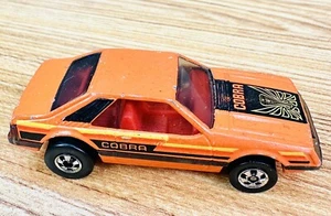 Hot Wheels Blackwall 1983 Orange Cobra Turbo Mustang 3 Pack Only Ford Car - Picture 1 of 5