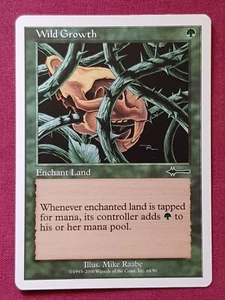 Magic The Gathering JUEGO DE CAJA BEATDOWN CRECIMIENTO SALVAJE tarjeta verde Magic The Gathering - Imagen 1 de 2