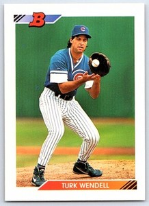 1992 Bowman Turk Wendell Rookie Chicago Cubs #693