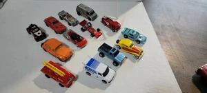 Lot of 13 Vintage Corgi matchbox hot wheels yatming tomica Diecast Cars  - Picture 1 of 3