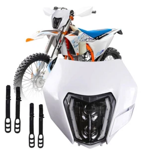 Faro LED + Máscara de carenado haz alto/bajo DRL para KTM 250 300 350 450 500 690 IP67 - Imagen 1 de 10