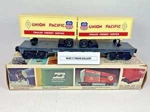 Uncatalogued Lionel MPC 9383 Union Pacific Flat Car w/ Trailers from FARR#2 (80) - Picture 1 of 22