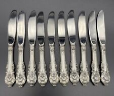 10 Pc  Wallace Sir Christopher Sterling Silver Butter Knifes / Spreaders 6 1/4”