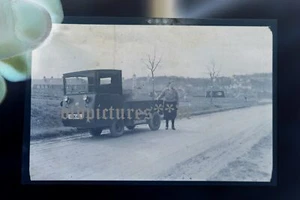 tolles altes Negativ Oldtimer Elektrowagen Bleichert - Oberschwäbische Elektrizi - Bild 1 von 6