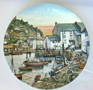 DUE Piastre da Collezione Bradex Norman Rockwell & Poole Famosi Porti da Pesca - Foto 1 di 4