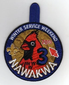 OA Nawakwa Lodge 3 Activity Patch, 2011 Winter Service Weekend (eR2011-1) - Picture 1 of 1
