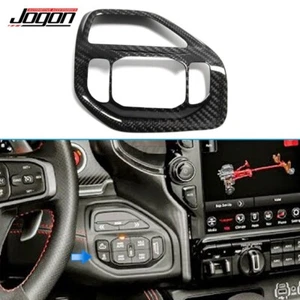 Driver Mode Button Cover Panel Trim For Dodge RAM 1500 TRX Premium Real Carbon - Picture 1 of 8