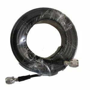 Cavo Coassiale 50 Ohm 20 Metri Connettori F N / Maschio GSM UMTS 3G 4G LTE 5G - Photo 1/1