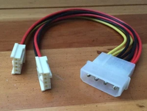 8 Inch ' Y ' Power Cable For  -----  3.5 Inch Drives - Picture 1 of 12