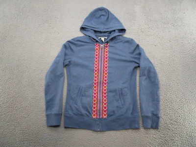 Lucky Brand 女式全拉链连帽衫运动衫 M 码阿兹特克部落棉 Y2K — 第 1/4 张图片