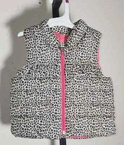Baby Gap gefütterte Leopardenmuster Weste Kleinkind 18-24 Monate - Bild 1 von 2
