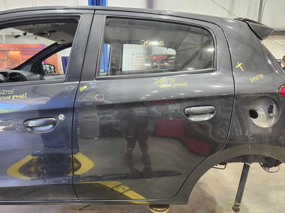 14-19 Mitsubishi Mirage Hatchback Rear Door Assembly Left Side Gray A02 OEM - Image 1 of 1