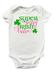 Super Sassy Irish Lassie Children's T-Shirt, St. Patricks Day Shirt for Kids - Picture 1 of 6