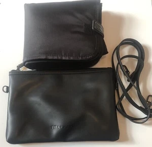 Tiba and Marl Cross Body Bag With Baby Changing Mat Black. - Picture 1 of 10