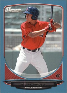 2013 Bowman Draft Draft Picks Blue Baseball Card #BDPP86 Bryan Hudson/500