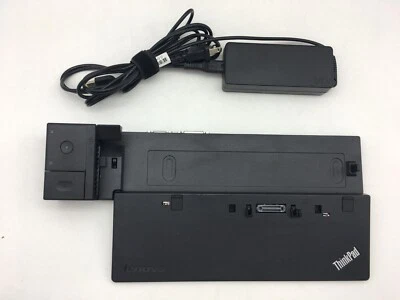 Estación de acoplamiento Lenovo ThinkPad Pro Dock 40A1 USB 3.0 con adaptador de corriente Foto 1 de 4