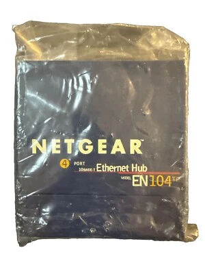NETGEAR 4 Port 10BASE-T Ethernet Hub EN 104TP - No Power Adapter - 7.5V 1A - Image 1 of 3