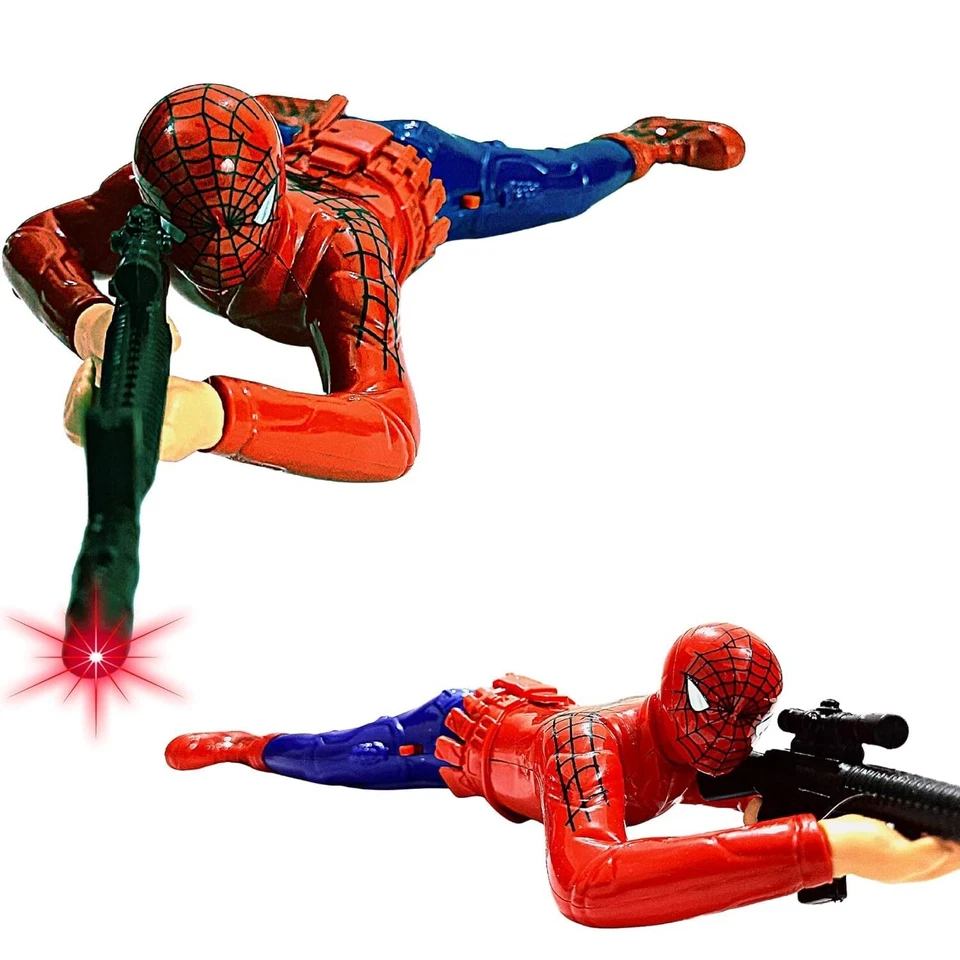 Crawling Spiderman Toy Light & Music with Gun and Shooting Sound(Big Size) - Image 1 of 4