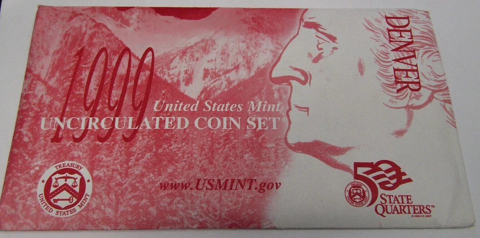 1999 Denver United States Mint Unciculated Coin Set - Image 1 of 1