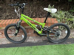 Boys Apollo Xpander rear suspension mountain bike in black and lime green - Picture 1 of 6